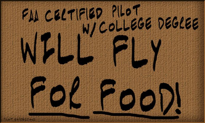 Will fly for food -- pilot stickers -- stickers for pilots -- aviation stickers