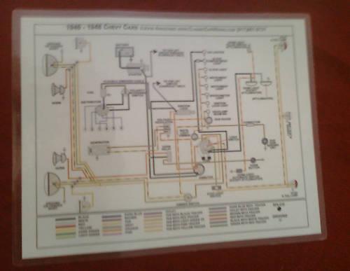 1957 57 chrysler 8 x 11 color wiring diagram
