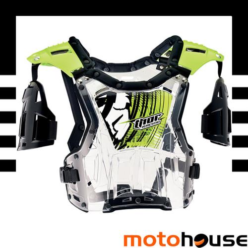 Thor 2014 quadrant youth child chest back roost deflector fluorescent green 