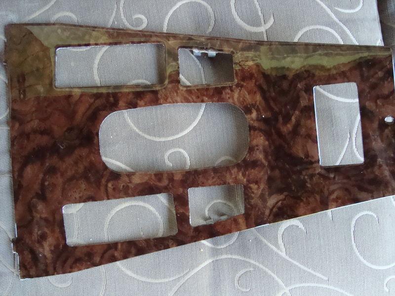 Jaguar xjs wood,walnut burl ski-slope console 1988-1993 