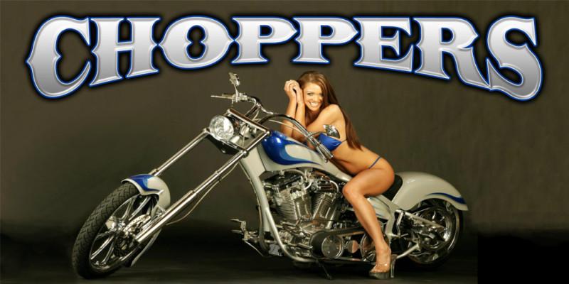 All riders- harley chopper big dog ironhorse star banner - chopper chic 8