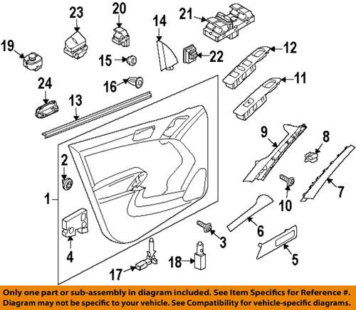 Volkswagen oem 1k0962125breh front door-lock switch