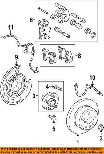 Toyota oem 895450e050 rear abs wheel sensor/abs wheel speed sensor
