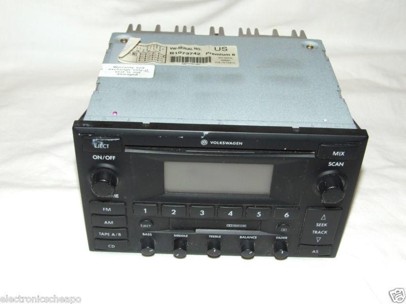 Vw volkswagen  factory oem am/fm/cassette/cd. cq-jv1061l works