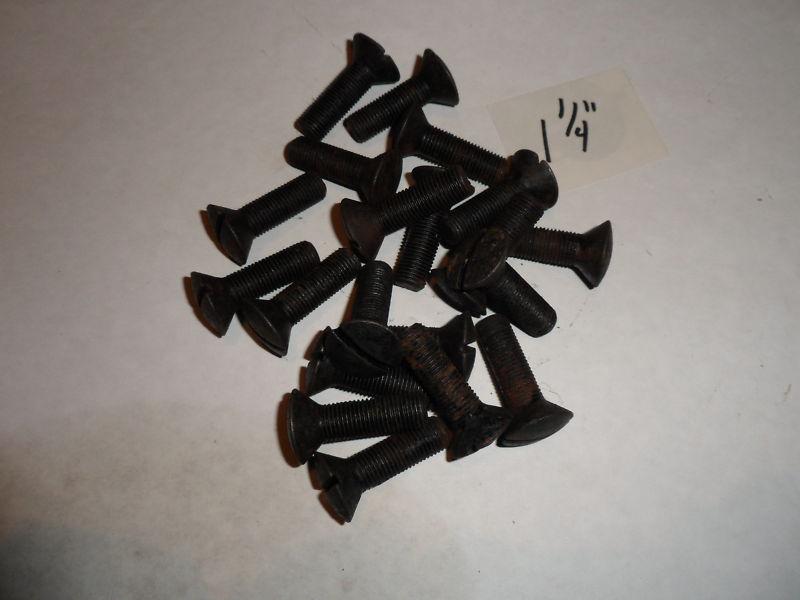 Ww2 military halftrack  scout car slotted oval hd.armor bolts 1 1/4 x 3/8 x 24 