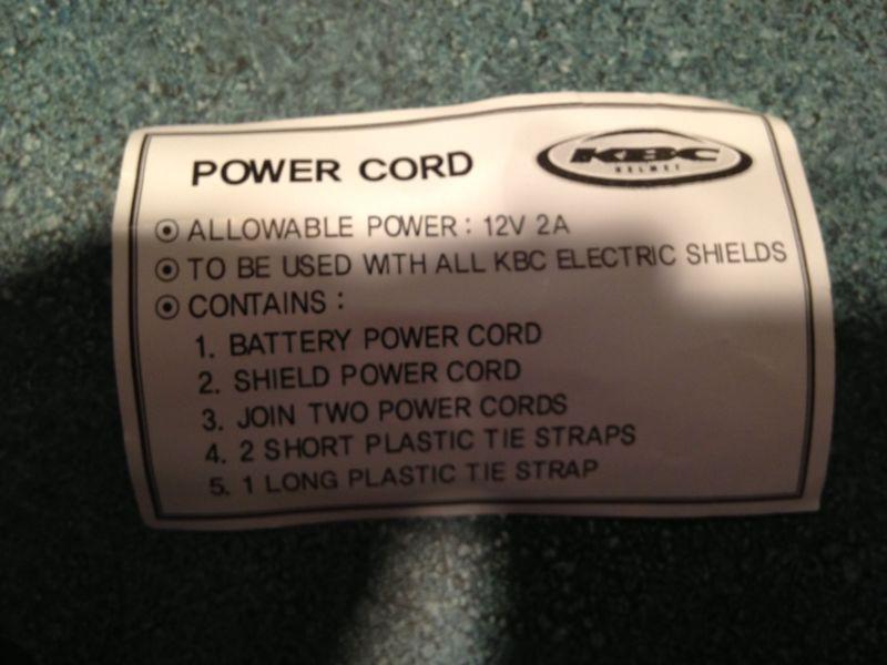 Z1r helmet electric shield power cord for eclipse snow