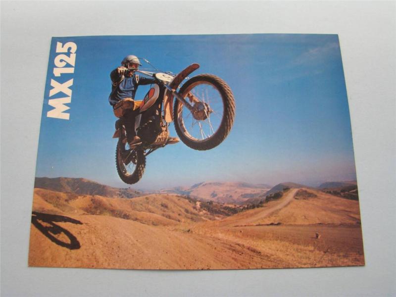 Original 1970's yamaha mx 125 motorcycle dealer sales brochure