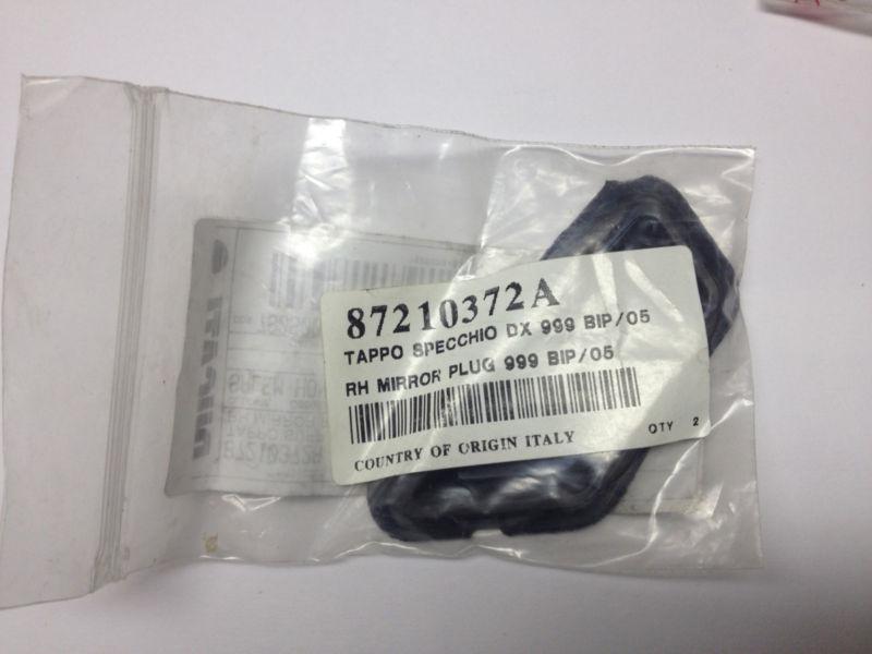 New genuine oem ducati 87210372a rh mirror plug 999 bip 