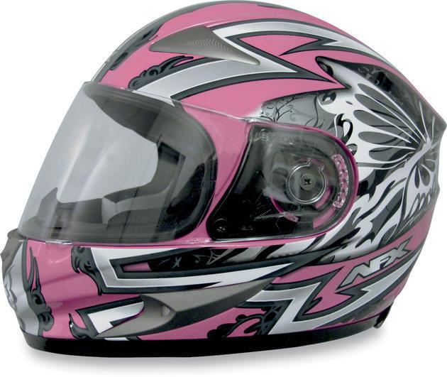 Find AFX FX90 Passion Motorcycle Helmet Silver/Pink XS/XSmall in