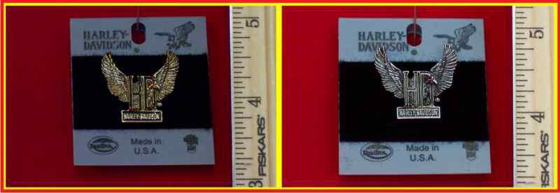 Harley davidson pin "eagle on harley davidson"-(2) variations