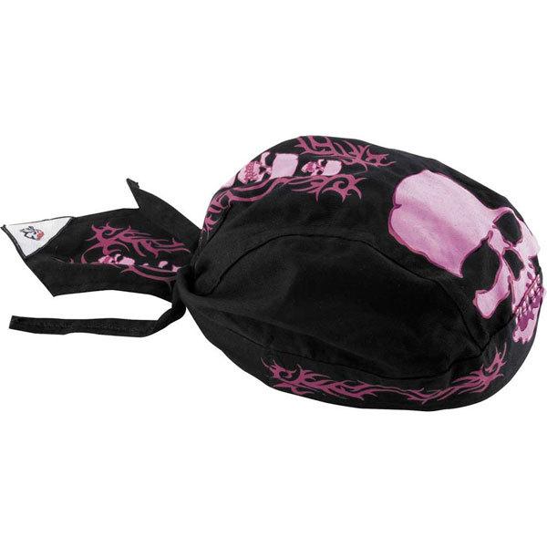 Zan headgear road hog pink tribal skull flydanna