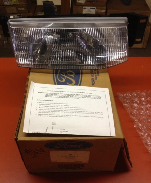 F1cz-13008-a ford front headlamp assy rh right side 1991-1996 escort f3c6-13005-