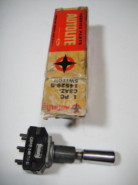 1968 ford rear window switch - single toggle autolite galaxie ltd station wagon