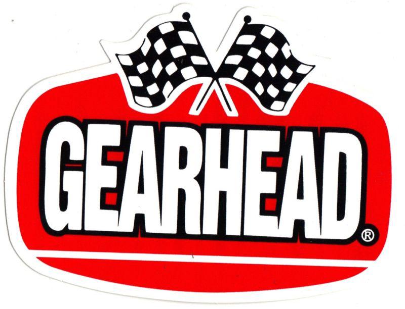 Gearhead checker flag decal sticker rat hot rod chopper drag racing gasser punk