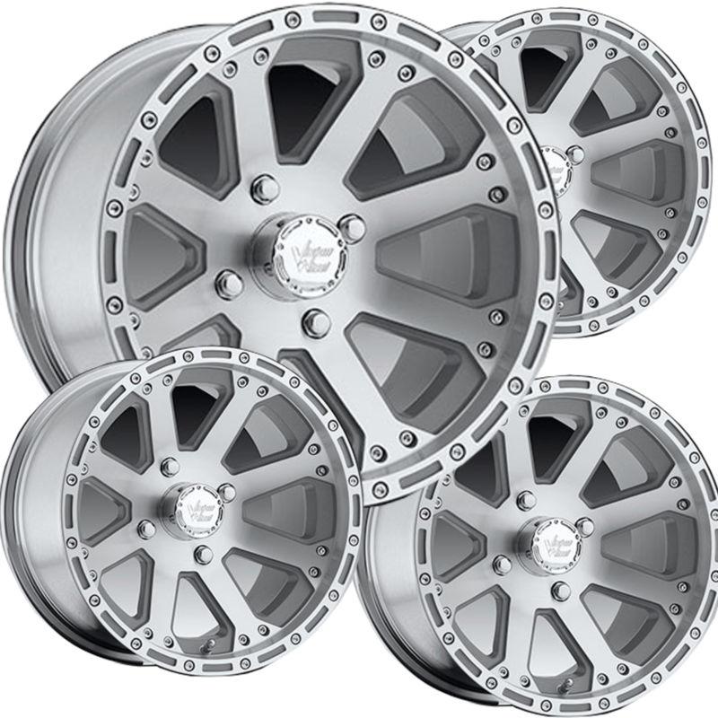 4) 14" rims wheels for 1995-2008 yamaha wolverine 350/450 sra type 159 outback