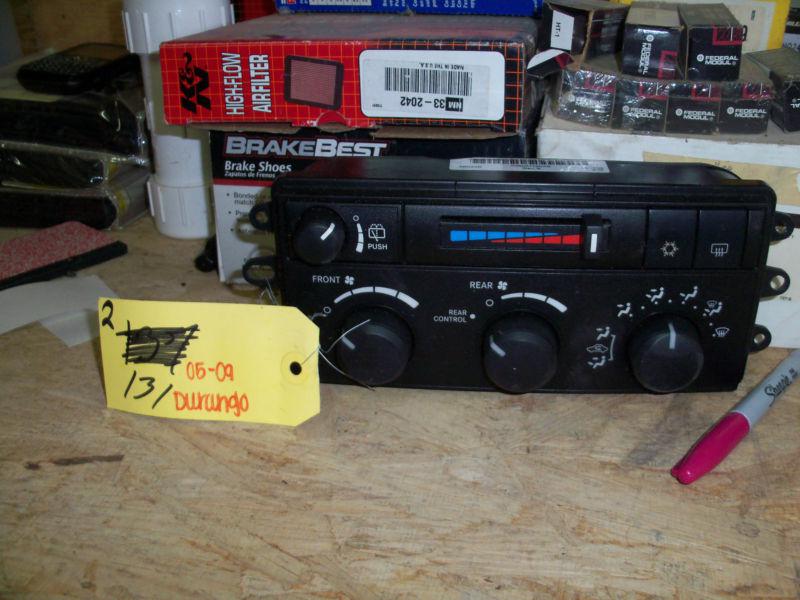 05-09 dodge durango  climate control switches ac heat knob unit temperature rear