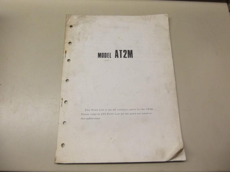Yamaha  model at2m  parts list yamaha motor co.,ltd motorcycle literature