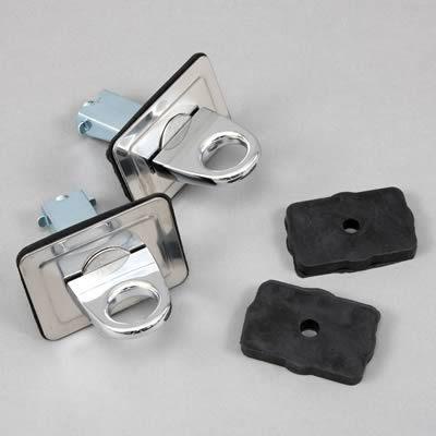 Highland cargo tie down anchor fixed position steel chrome 500 lb. capacity pair