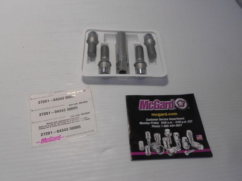 Mcgard 27201 chrome tuner bolt style cone seat wheel locks
