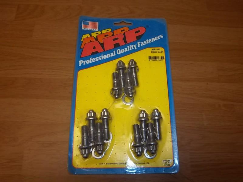 Arp 400-1402 stainless steel header stud kit sb chevrolet 12pt 3/8 new 