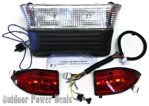 Club car precedent gas golf cart light kit headlights led tail lights 2004-2007