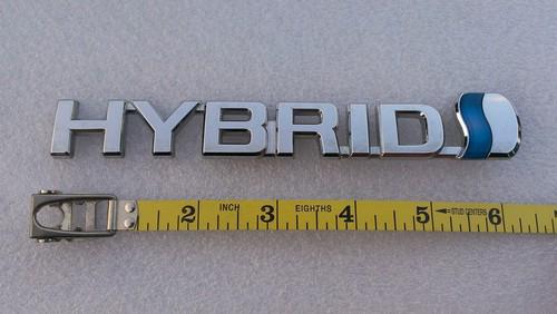 Ready to install toyota prius hybrid emblem nameplate logo badge