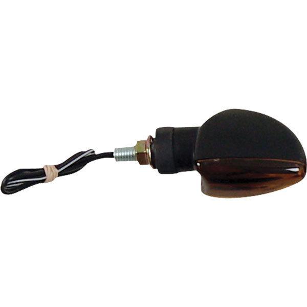 Black/smoke short stalk v single filament marker light