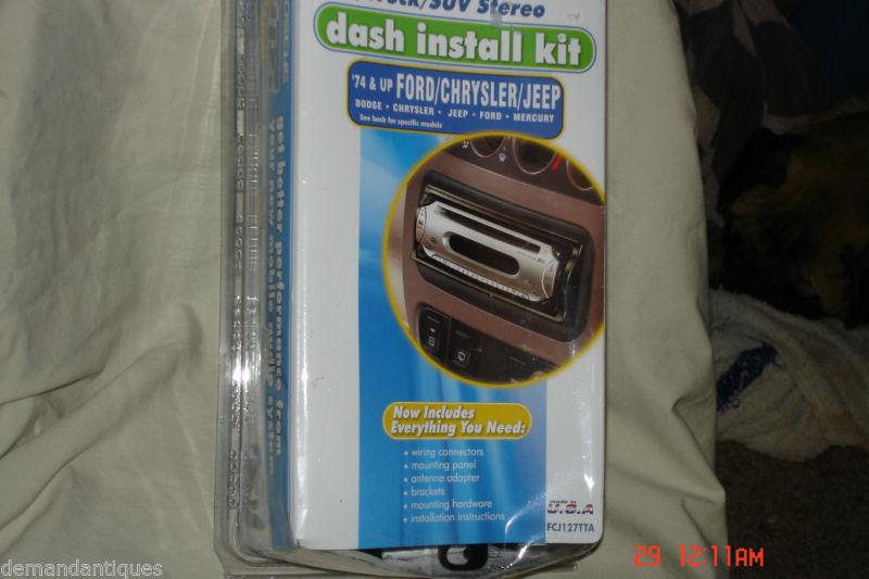 Scosche fcj127tta dash install kit 74 &up ford/chrysler/jeep car/suv~~~fast ship