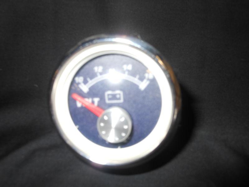 Meridian volt gauge new/blue 17198500