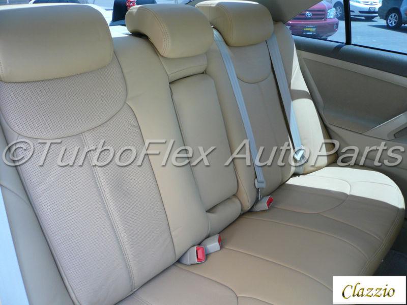 Clazzio Custom Fit Leather Seat Cover Set Beige Toyota Prius 2004-2009, US $449.00, image 2