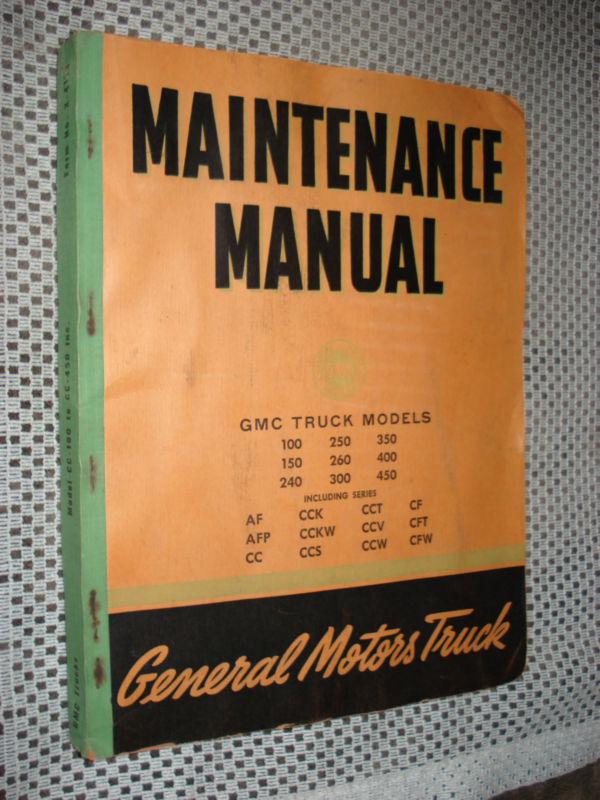 1941 gmc shop manual original rare service book 100-450 nice!!!!