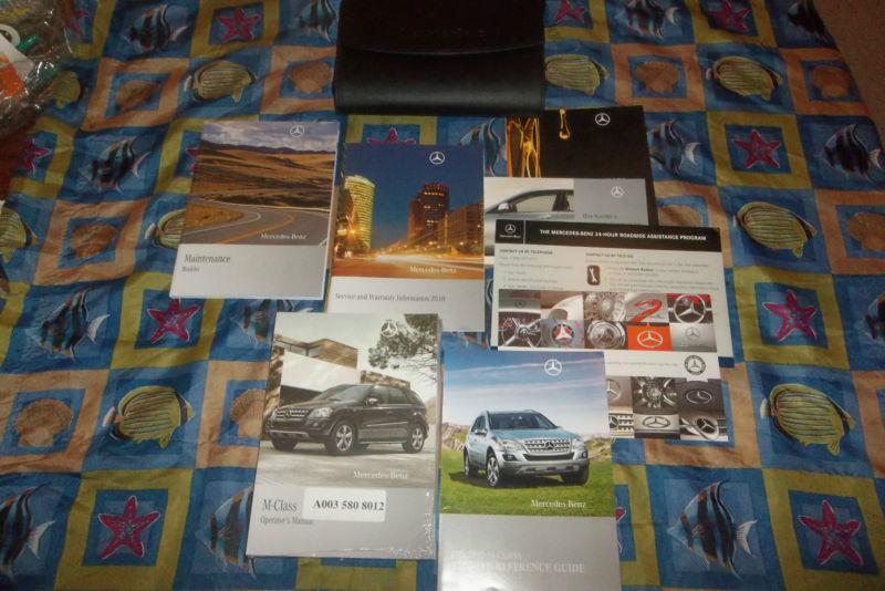 2010 mercedes-benz  m-class owner's manuals and case with comand manual 