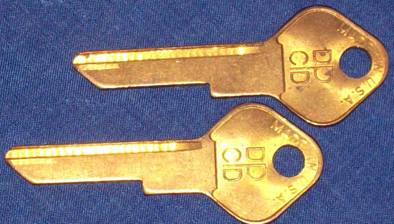 ◆2 DPCD LOGO BRASS KEY BLANK for VINTAGE MOPAR TRUNK LOCK IGNITION B&S ILCO YALE, US $22.69, image 3