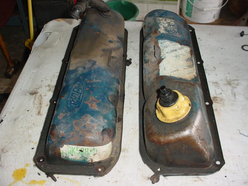 Ford 351m/400 used valve cover set 1976 through 1982