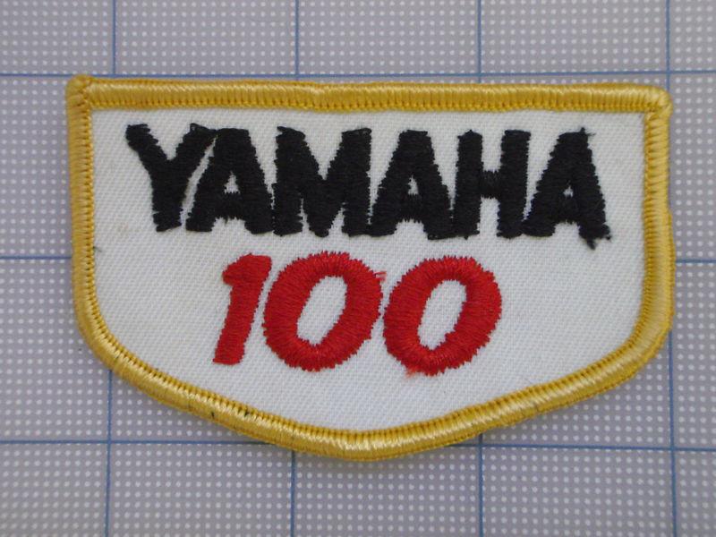 Vintage yamaha  patch 70s-80s biker motorcycle motocross birtbike yamaha 100