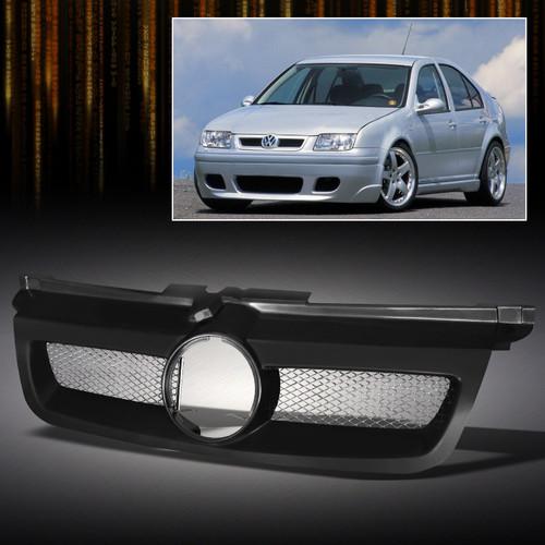 99-05 volkswagen vw jetta bora black jdm racing sport hood mesh grille grill