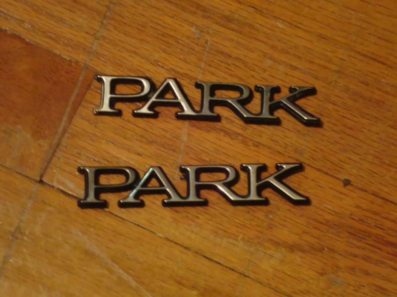 Buick "park" emblems