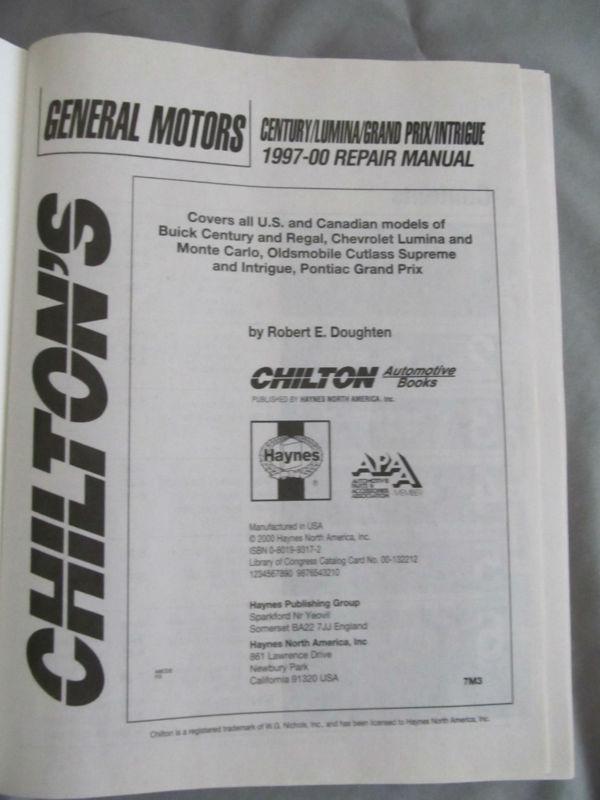 Chilton*General Motors*#28380 repair manual*NEW!*1997-2000*GC!, US $16.99, image 3