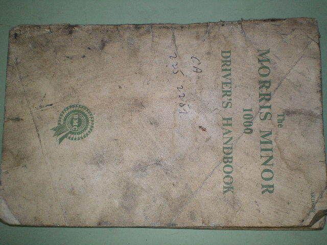 Morris minor 1000 car owners handbook operators manual - hb1