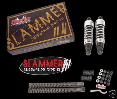 Burly slammer shocks & fork springs kit 04-12 xl 883 1200 sportster