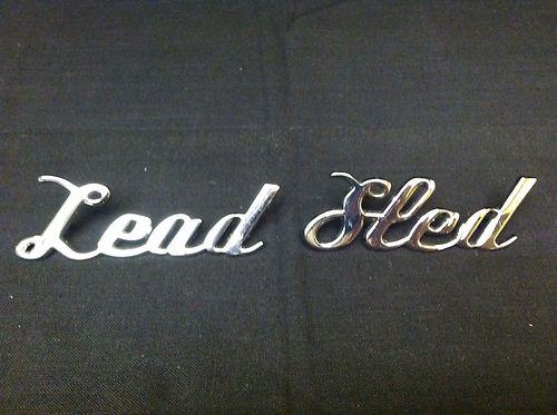 Car Emblem Smart Script Metal LEAD SLED Chrome for Vintage car, US $18.00, image 2