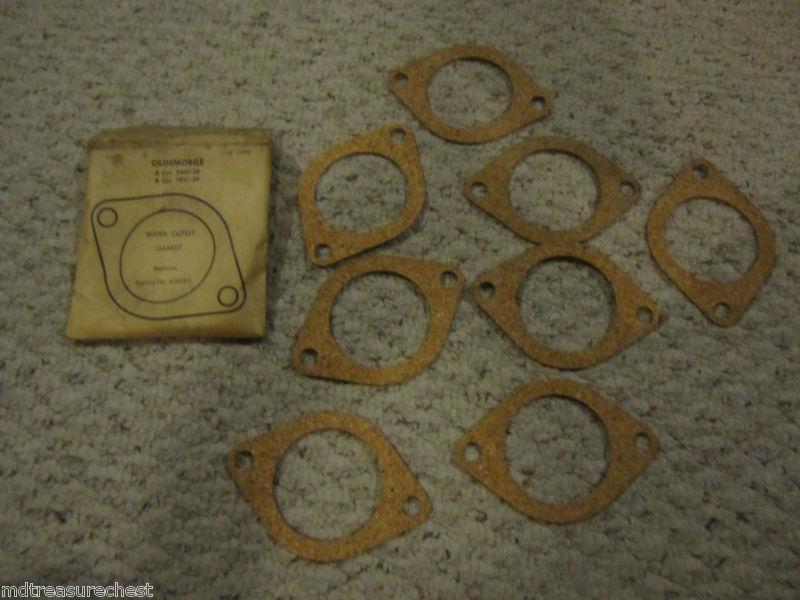 1937 1938 1939 oldsmobile 6 & 8cyl water outlet gasket 408081 lot of 8