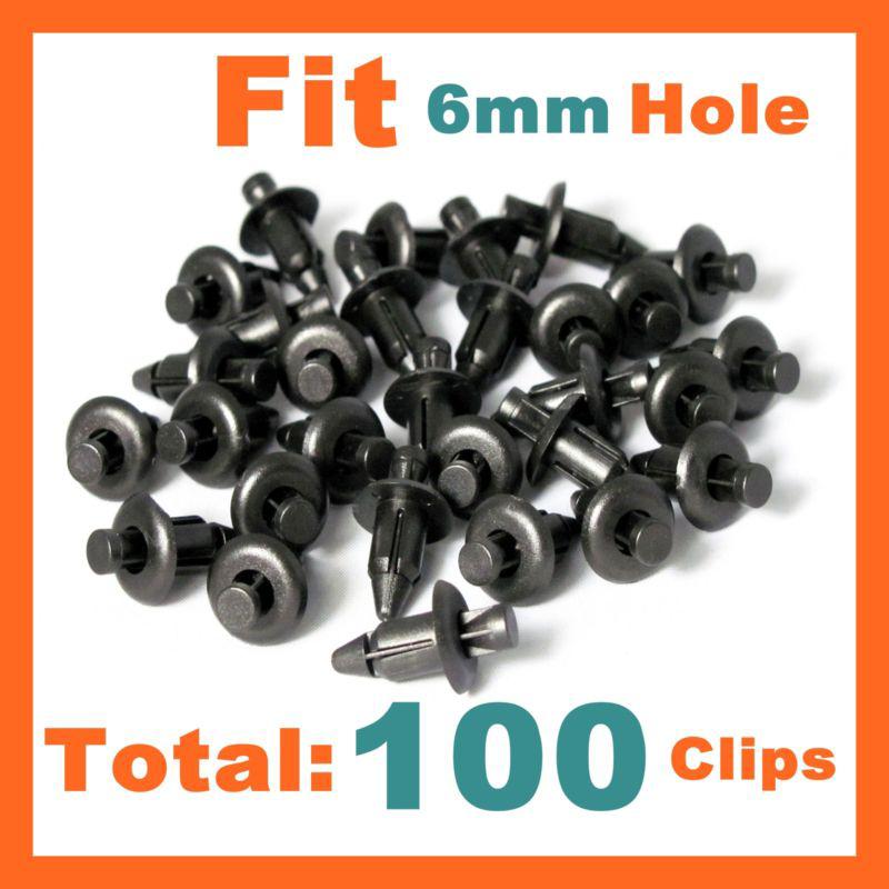 100 front rear plastic fairing body part fender rivet clips for kawasaki suzuki