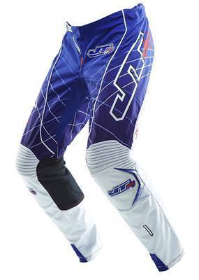 Jt racing 2013 evolve lite lazer pants men's 32 polyester blue/white