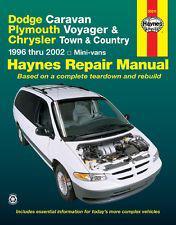 Haynes dodge caravan/plymouth/chrysler repair manual 1996 thru 2002