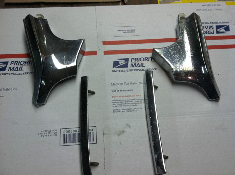 1972 chevrolet elcamino chrome bed corners right and left 4 pieces total