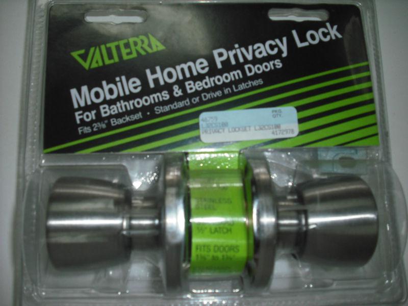 Rv - trailer - mobile home / bath & bedroom privacy lock - 2 3/8" backset