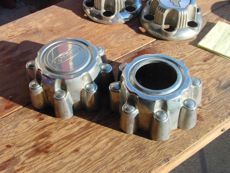 99-05 ford excursion f250 f350 wheel center caps 4x4 oem used