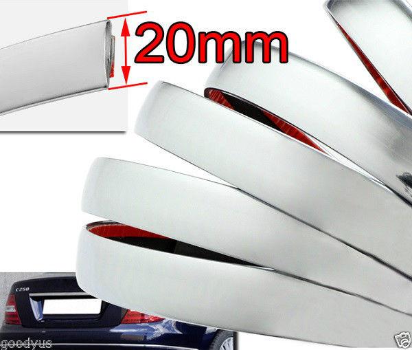 Universal fit 20mm x 5m chrome decoration moulding trim strip for cars trucks
