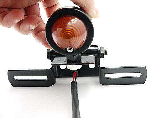Motorcycle rear brake tail plate light license  bracket 10w for harley honda